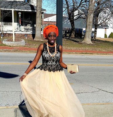 Coral Handmade Necklace Zuri Perle African Nigerian Gele