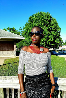 Coral Red Handmade Necklace Zuri Perle Jewelry African Nigerian Inspired Necklace